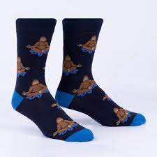 Men's Crew Sock - Meditating Bigfoot